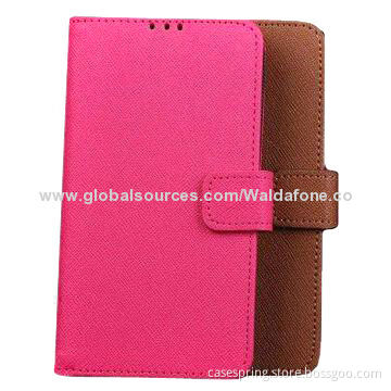 Leather Cases for Samsung Galaxy S5 with Card Slot, ODM and OEM Orders Welcomed